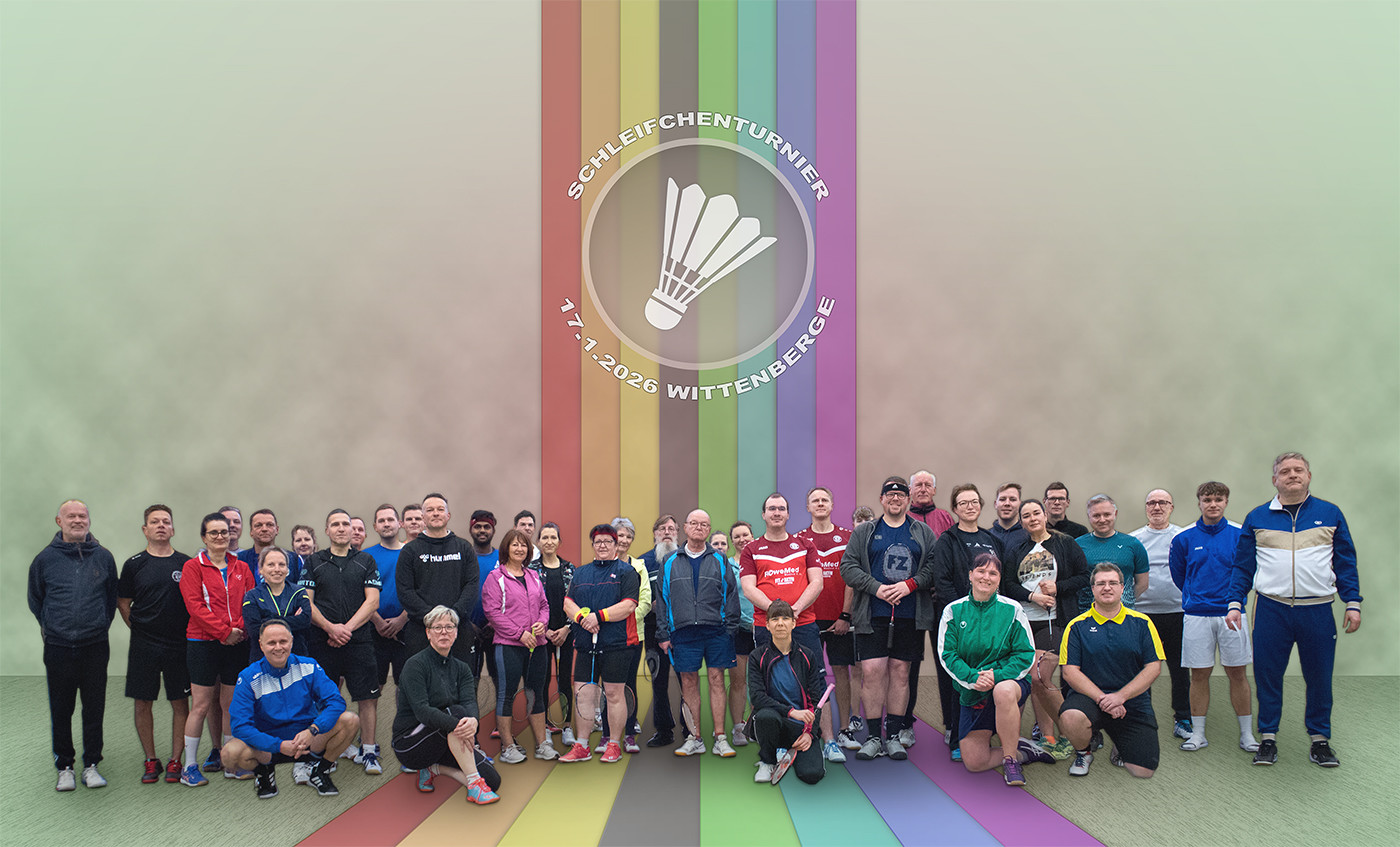 Foto Badminton Schleifchenturnier 2026 in Wittenberge alle Personen
