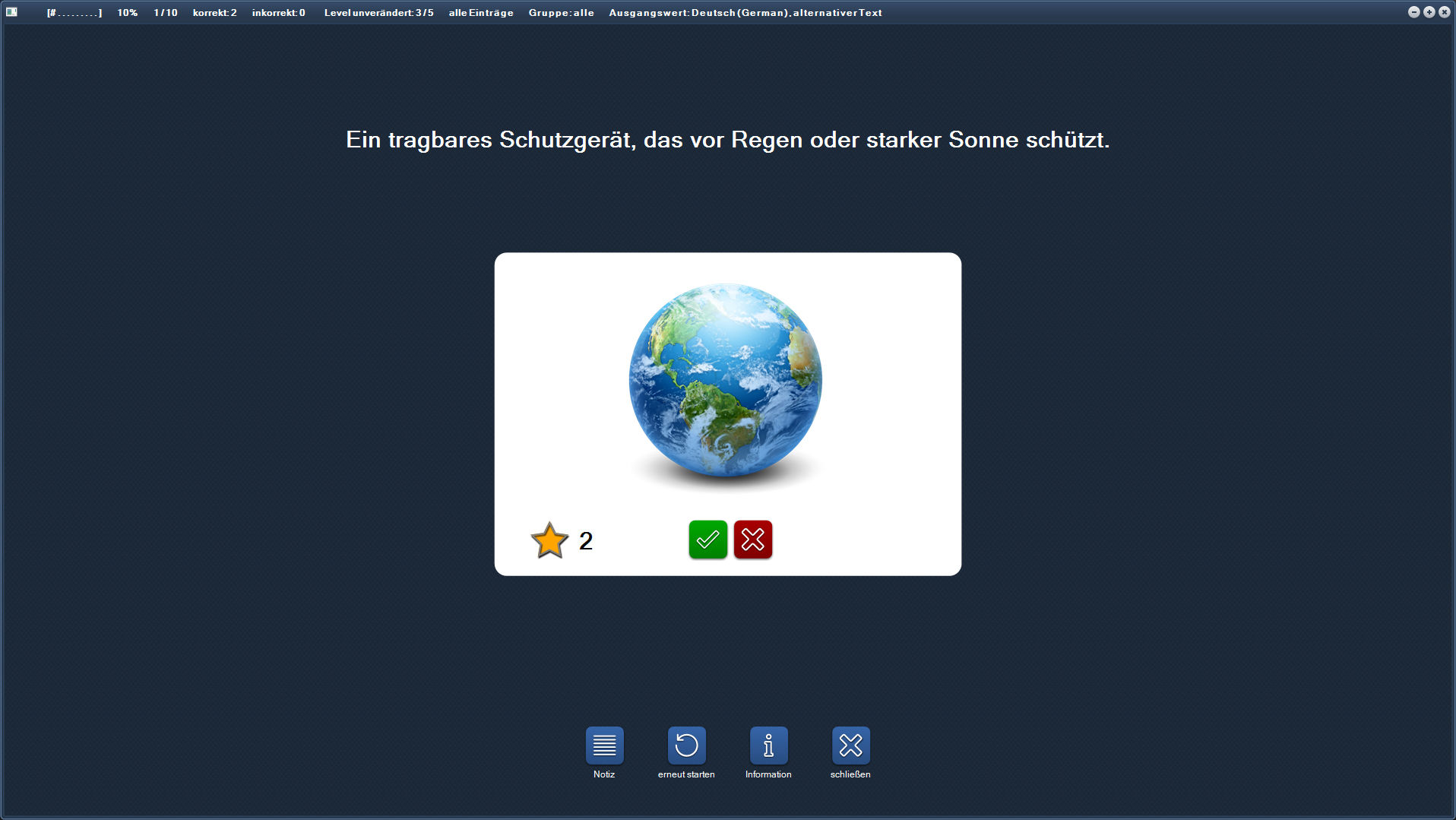 Screenshot VStar online Desktop Flip-Card
